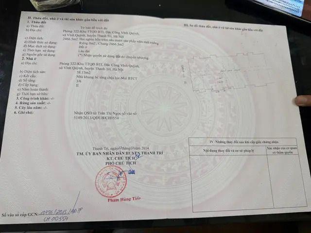 CĂN HỘ CHUNG CƯ THOÁNG ĐẸP  - KHU ĐẶC CÔNG VĨNH QUỲNH