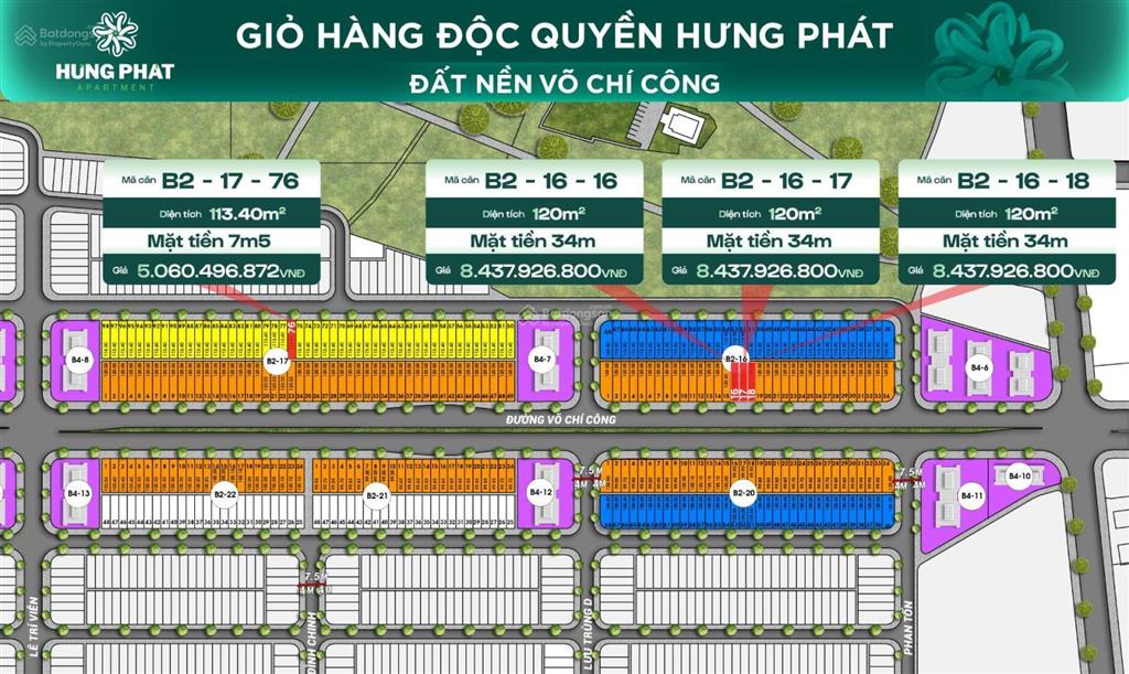 Bán 2 lô liền kề 240m2 mt võ chí công, đà nẵng, đông bắc, giá tốt