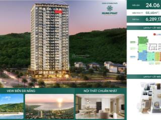 Căn hộ 66,46m2, 2pn, tầng 24, view trực diện biển mỹ khê, hiyori aqua tower đà nẵng, giá tốt