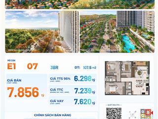 Bán căn hộ 3pn, 2wc ở blanca city, 7,856 tỷ, 107,5m2, cực chất!