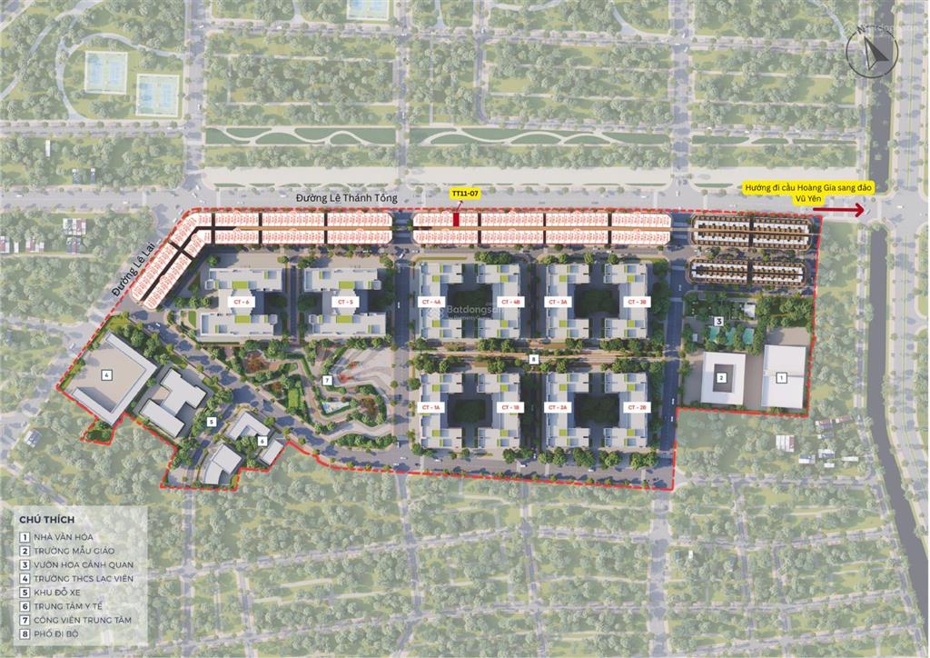 Siêu phẩm đầu tư shophouse trung tâm hải phòng sát 10 tòa chung cư, 78m2, mt 6m, 7 tầng, 14.5 tỷ