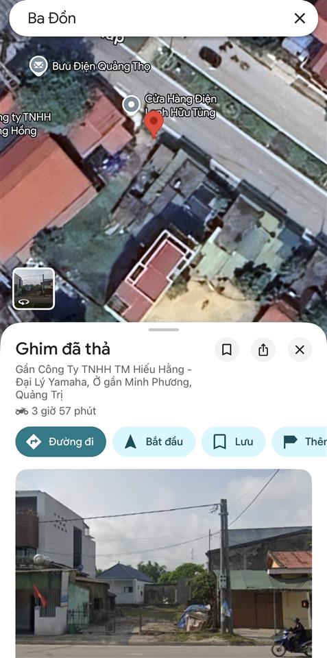 Bán lô đất mặt tiền ngã tư ba đồn  đường võ nguyên giáp