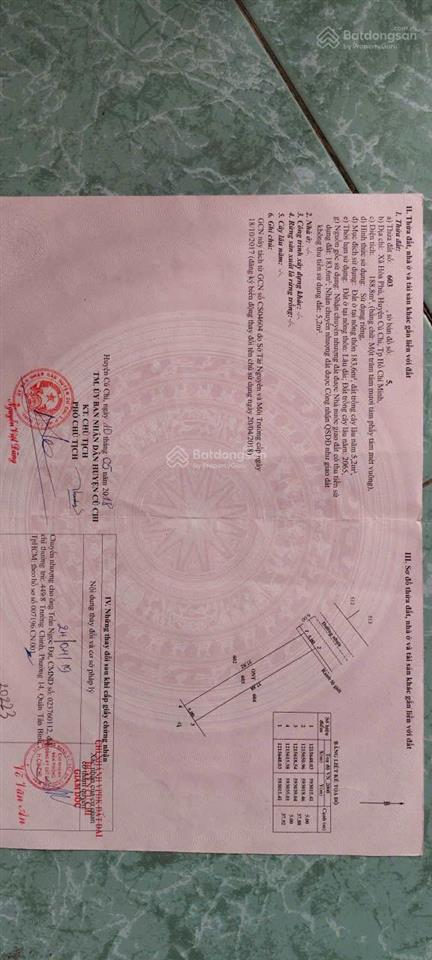 Cần bán đất mặt tiền đường lớn 5m*38m thổ cư 183m2,