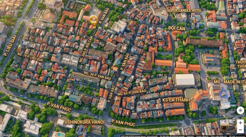 Cho thuê nhà riêng phố vạn bảo, dt 50m2 x 6t, nhà mới thang máy, ngõ thông, ô tô vào nhà.