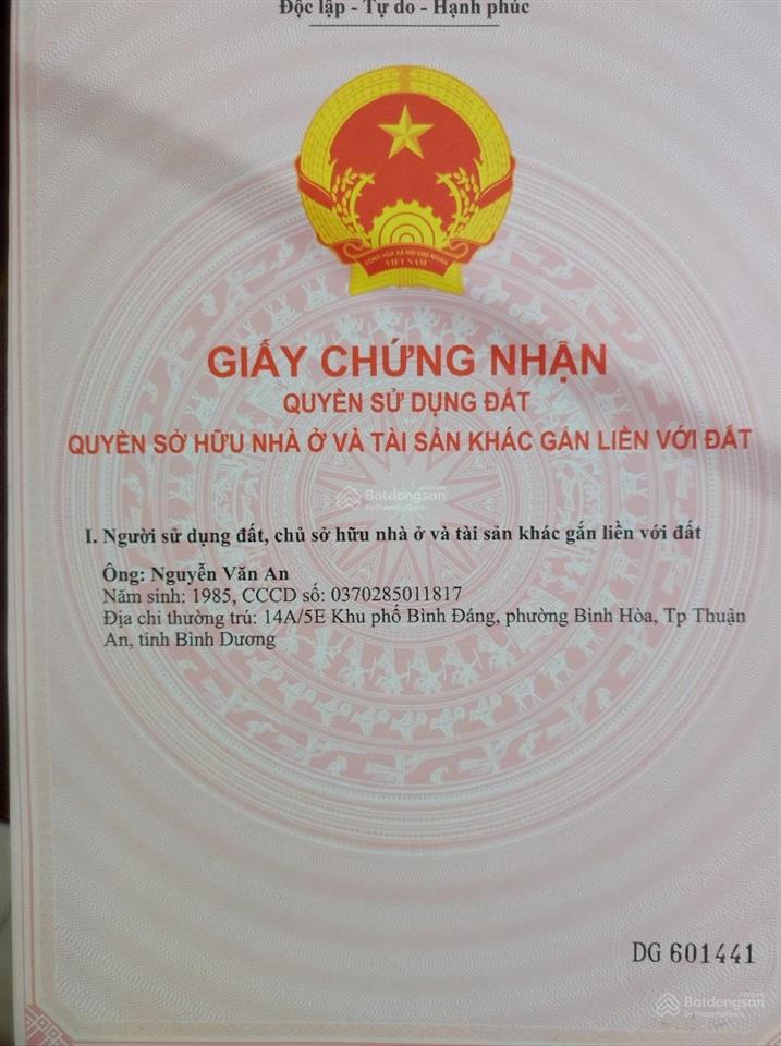 Bán đất chính chủ, 5x55m=272m2