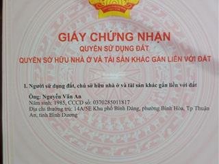 Bán đất chính chủ, 5x55m=272m2