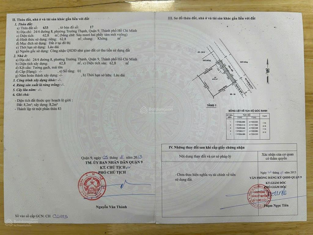 Bán nhà riêng tại đường số 8, phường trường thạnh, quận 9 cũ, tphcm