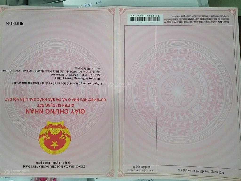 Bán np tại 5, đt 743c, bình hòa, 9,5 tỷ, 311m2, 4pn, 3wc