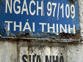 Chính chủ, bán mảnh đất,ngõ 97/109/2 phố thái thịnh, sau qh là mặt phố, 62m2* mt 7,5m*13,8tỷ.