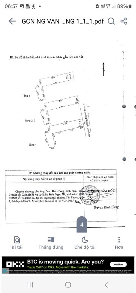 Chủ giảm 500tr. bán ngay nhà 4 tầng kiệt nguyễn văn linh