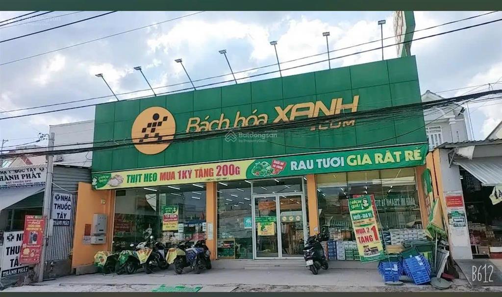 Thanh lý gấp lô đất 190m2 giá 1tỷ950 ngang 14m mặt tiền kinh doanh tỉnh lộ 7 sổ hồng riêng dân đông