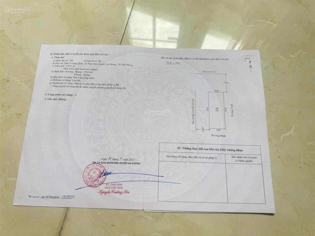 Lô đất vàng hai mặt tiền mặt quốc lộ 5 và trường cao đẳng du lịch hải phòng
