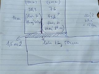 Mặt tiền 9m tổng 2 sổ 120m giá chính chủ ko ưua tg đầu tư xây toà vân phòng, khách sản còn gì bằng