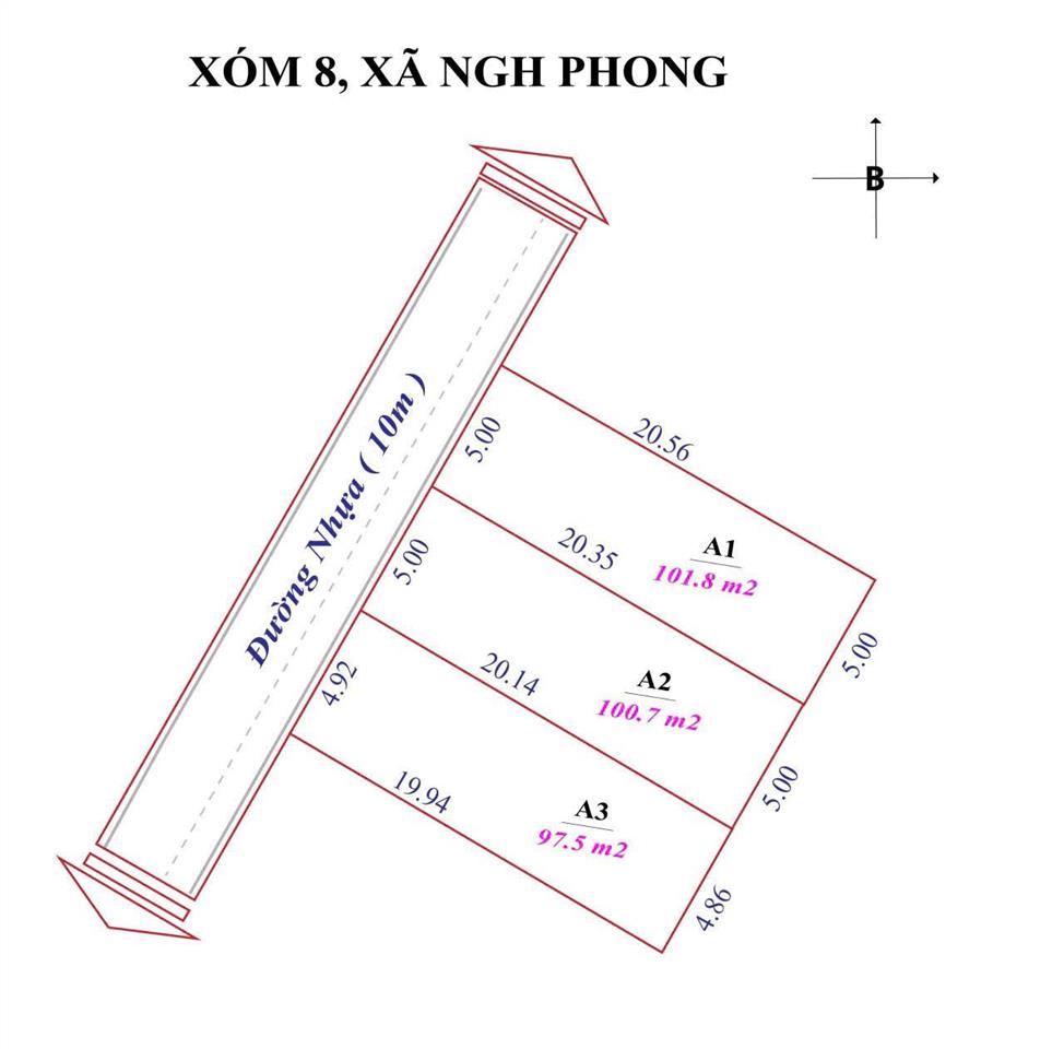 Mở bán đất xóm 8 nghi phong giá f0