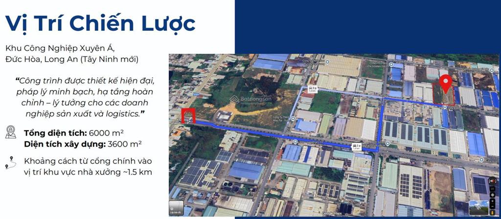 Chuyển nhượng lô đất khu công nghiệp xuyên á, đức hòa, long an (tây ninh mới)