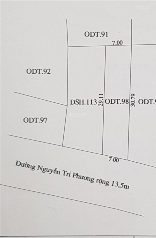 Bán đất tại đường nguyễn tri phương, phường hội an, thành phố đà nẵng. diện tích 229m2