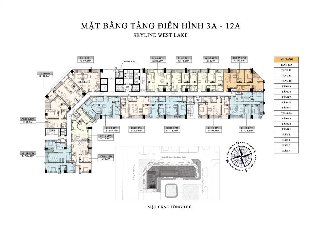 Cập nhật quỹ căn bán mới nhất skyline westlake  2pn 82m2, 3pn 119m2  nhà mới  giá tốt thị trường