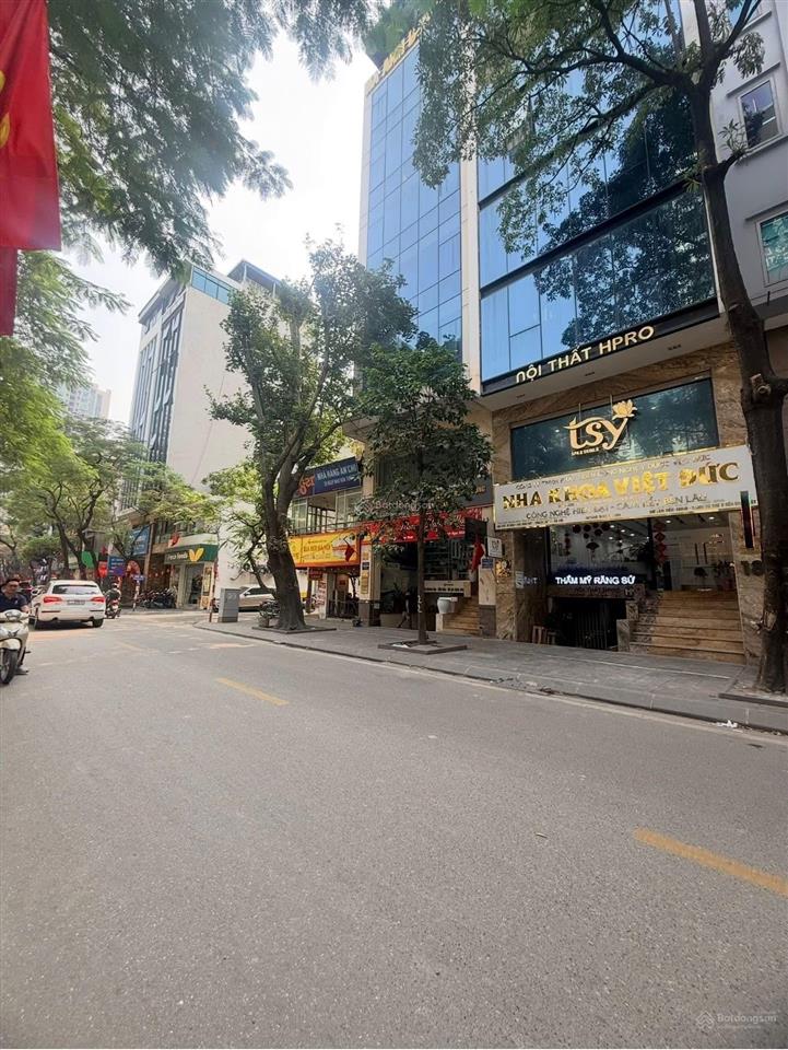 Bán tòa văn phòng mặt phố nguyễn khang 95m2, 8t thang máy, mt 5m, thông sàn, dòng tiền 70tr/tháng