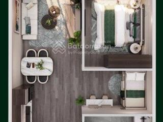 P2.0402, diện tích thông thuỷ 47,52m², thiết kế 1br +, căn hướng tây, giá hiện tại chỉ còn 2 tỷ 7