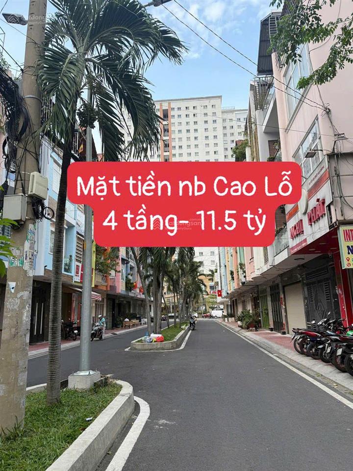 Bán nhà mặt tiền nb cao lỗ, 4 tầng khu dân trí, đối diện parcmall quận 8 gần cầu nguyễn tri phương
