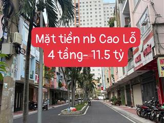 Bán nhà mặt tiền nb cao lỗ, 4 tầng khu dân trí, đối diện parcmall quận 8,gần cầu nguyễn tri phương