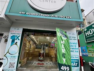 Cho thuê nhà góc 2 mặt tiền quang trung (153m2), p.10, gò vấp