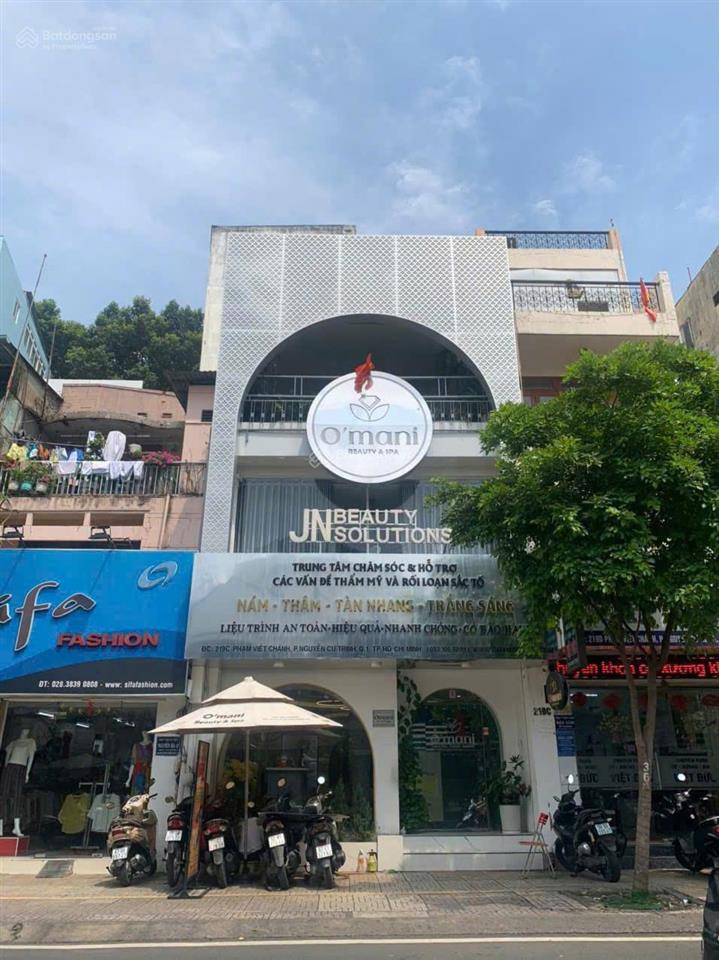 Cho thuê nhà mặt tiền phạm viết chánh (480m), ngang 6m  có pccc, quận 1