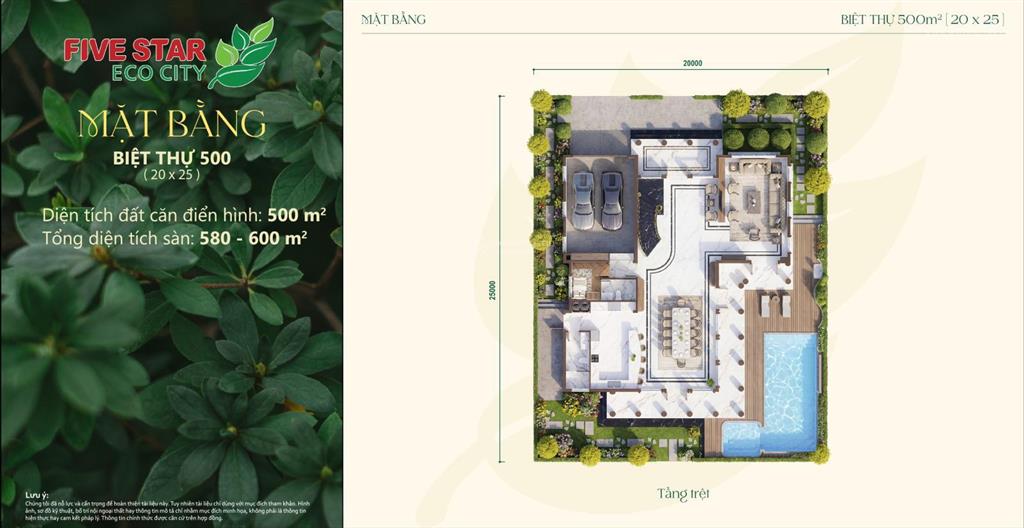 Sở hữu biệt thự 500m² giữa đại đô thị sinh thái the royal  five star eco city