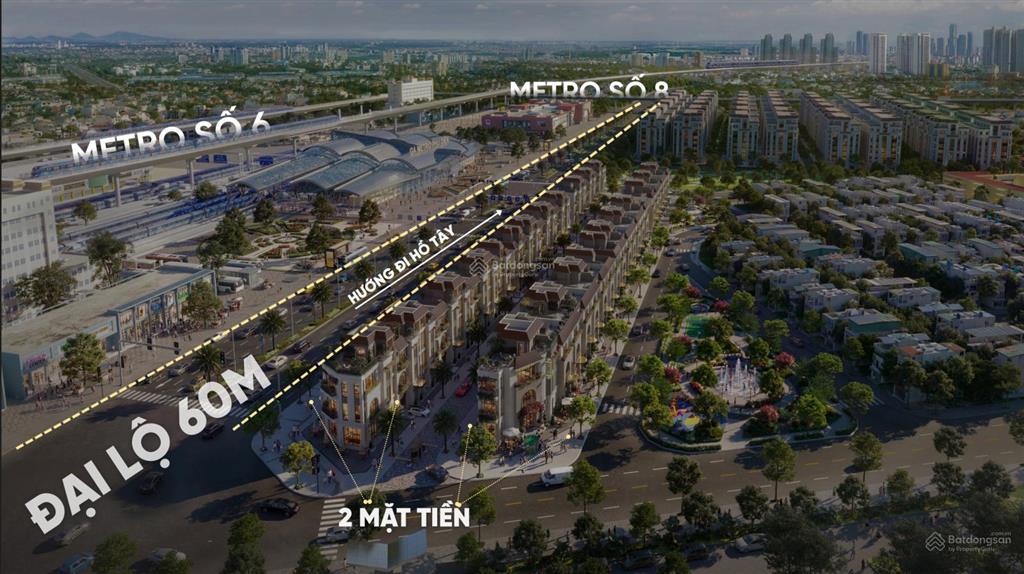 Chính chủ bán nhà mặt đường 60m, 2 mặt tiền rộng 18m giá 70 tỷ
