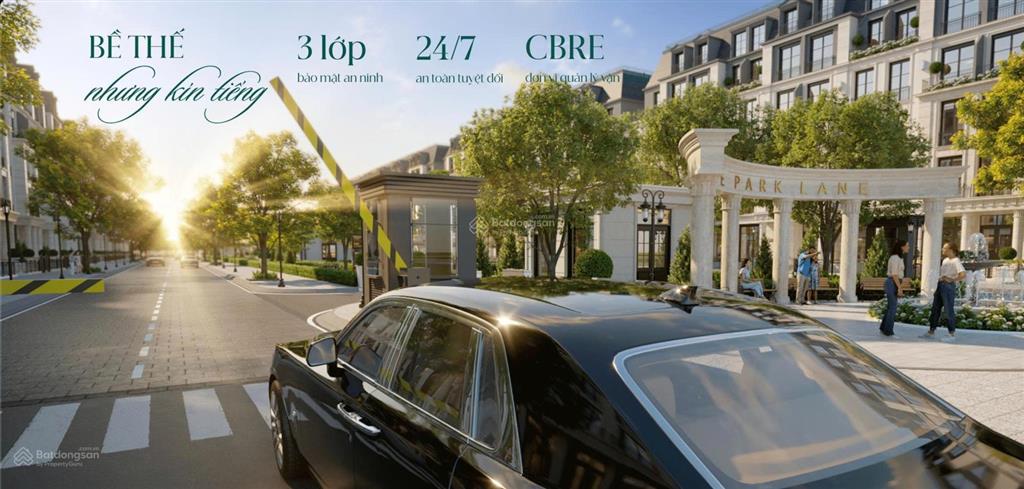 Suất ngọai giao biệt thự park lane lô góc 155,9 m2 giá rẻ nhất thị trường chỉ 260tr/m2
