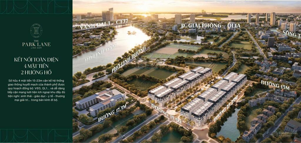 Biệt thự liền kề the park lane linh đàm suất ngoại giao cực hiếm chỉ 1 căn  giá rẻ nhất thị trường