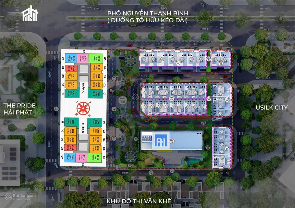 Hot! căn góc 07 the charm an hưng 77,8m²  thiết kế đẹp  view thoáng  giá cực hấp dẫn