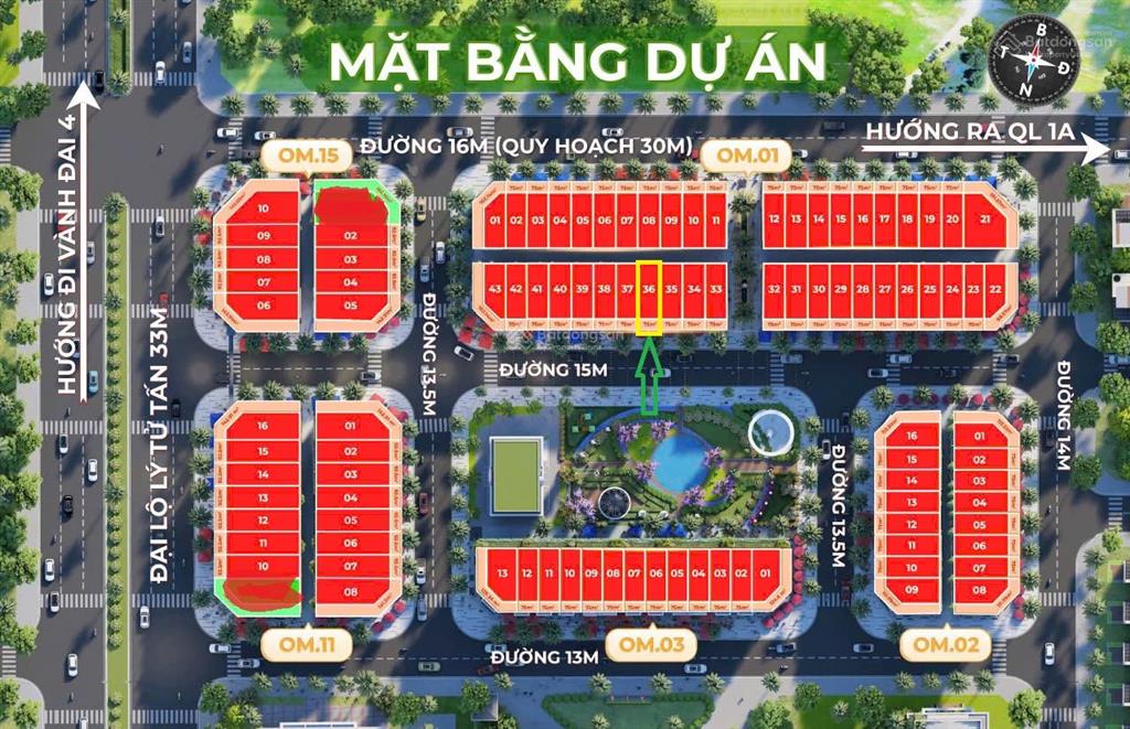 Chính chủ bàn nhà liền kề himlam boulevard đường 15m view công viên
