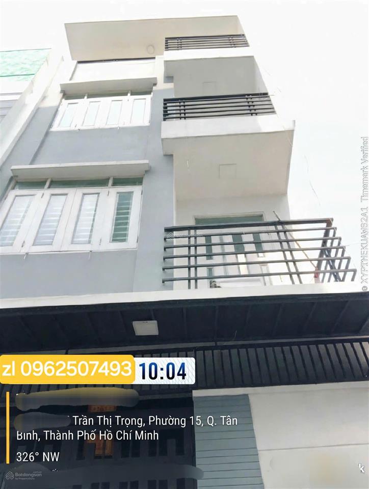 Cần bán nhà 4 tầng  hxh trần thị trọng  tb