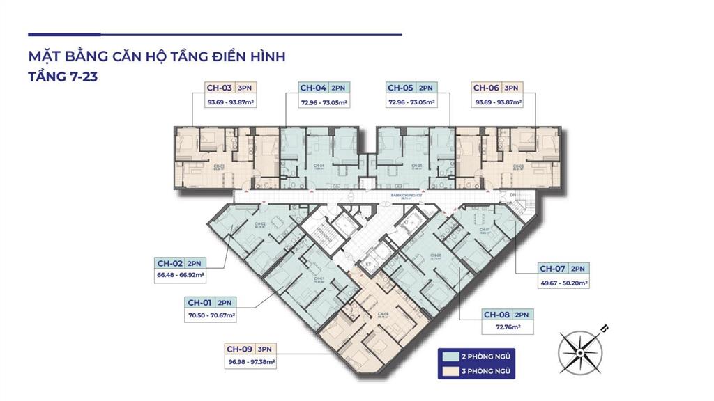 Bán gấp căn hộ 2pn, 2wc tại động lực tower, 109 triệu, 73.05m2