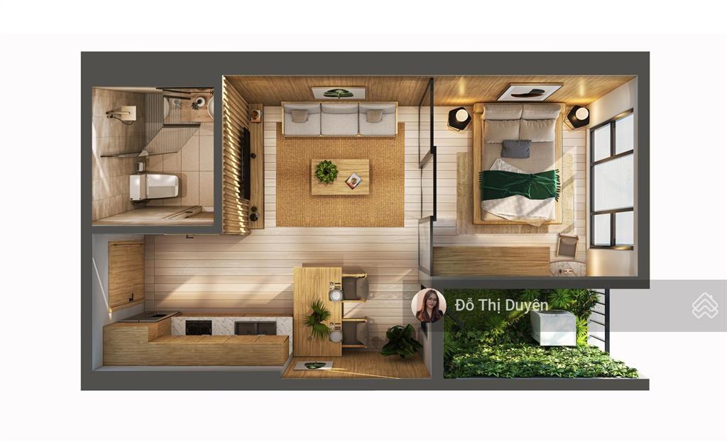 Bán 1 ngủ , tầng trung , chung cư sky forest ecopark  giá 2 tỷ 5