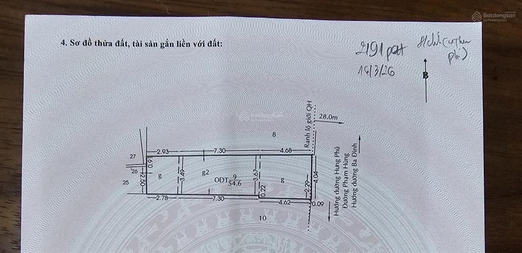 Bán nhà mặt tiền chánh hưng gần cầu nguyễn tri phương dt 54,6m vị trí kinh doanh đẹp, chính chủ