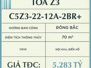 Hàng hiếm masteri grand coast view biển hồ đẹp, căn góc đáng tiền 70m²