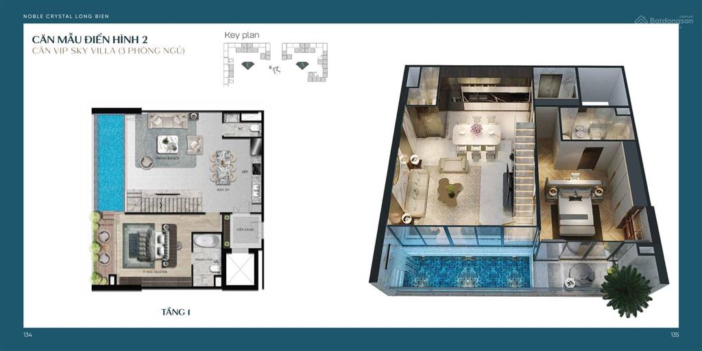 Bảng giá đợt 1 duplex dự án noble crystal long biên  sky villa thể hiện đẳng cấp thượng lưu
