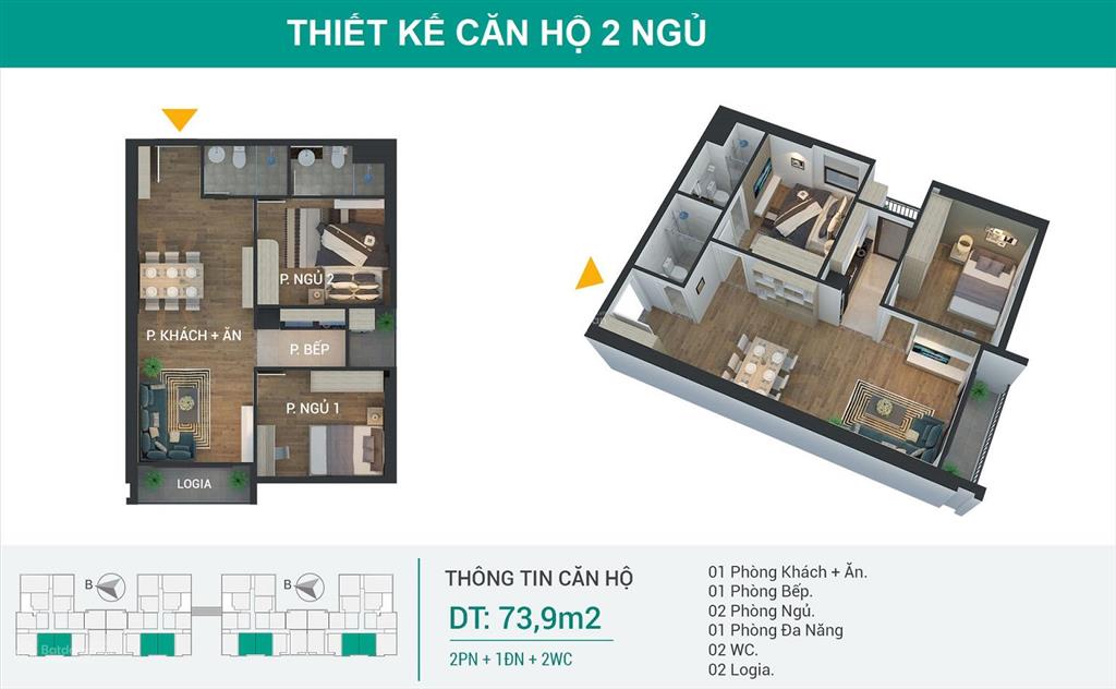 Quỹ căn 1pn và 2pn ruby riverside trực tiếp chủ đầu tư, chuẩn bị bàn giao nhà