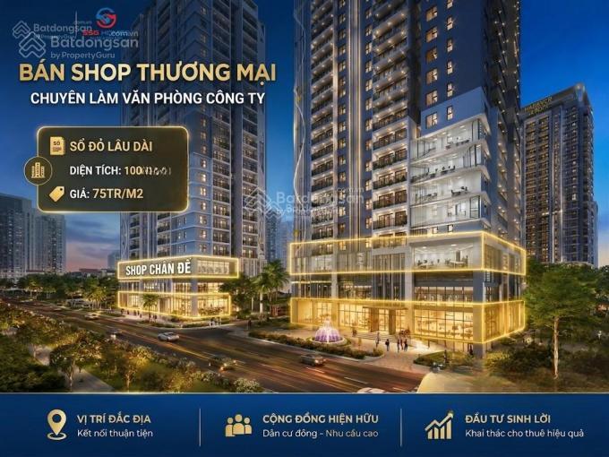 Mở bán sàn thương mại làm văn phòng công ty tại nguyễn văn cừ sở hữu lâu dài, giá 75 triệu/m²