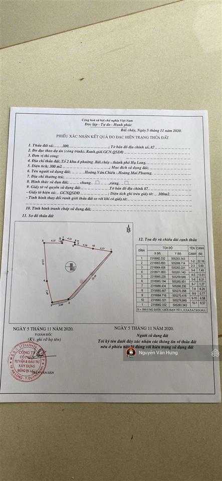 Cần bán lô đất nền đường hậu cần phường bãi cháy giá 6.7 tỷ có thương lượng dt 200m2 xd 100m2 đất