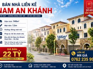 [ chạm đáy ] chính chủ ngộp thở, cần bán gấp căn lk 146m tại kđt nam an khánh, view thoáng  sổ đỏ
