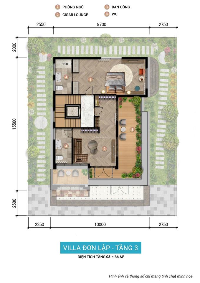 Hàng hot căn góc biệt đơn lập 240m2 view sông quán trường charmora city nha trang
