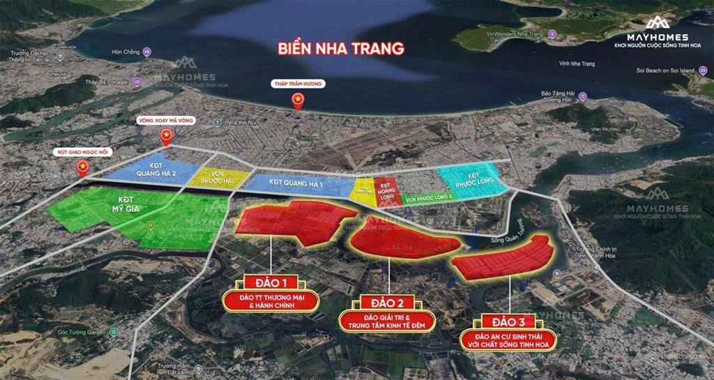 Hàng hot căn góc biệt đơn lập 240m2 view sông quán trường charmora city nha trang