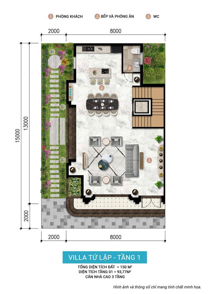 Bán biệt thự tứ lập 169m2 hướng đông nam khoáng nóng onsen charmora city nha trang, giá 18.2 tỷ