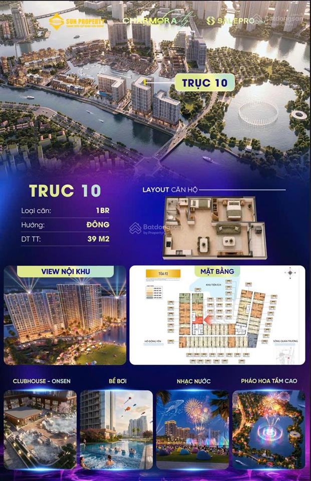 Chỉ 1,68 tỷ căn studio căn hộ dịch vụ fest 2  charmora city