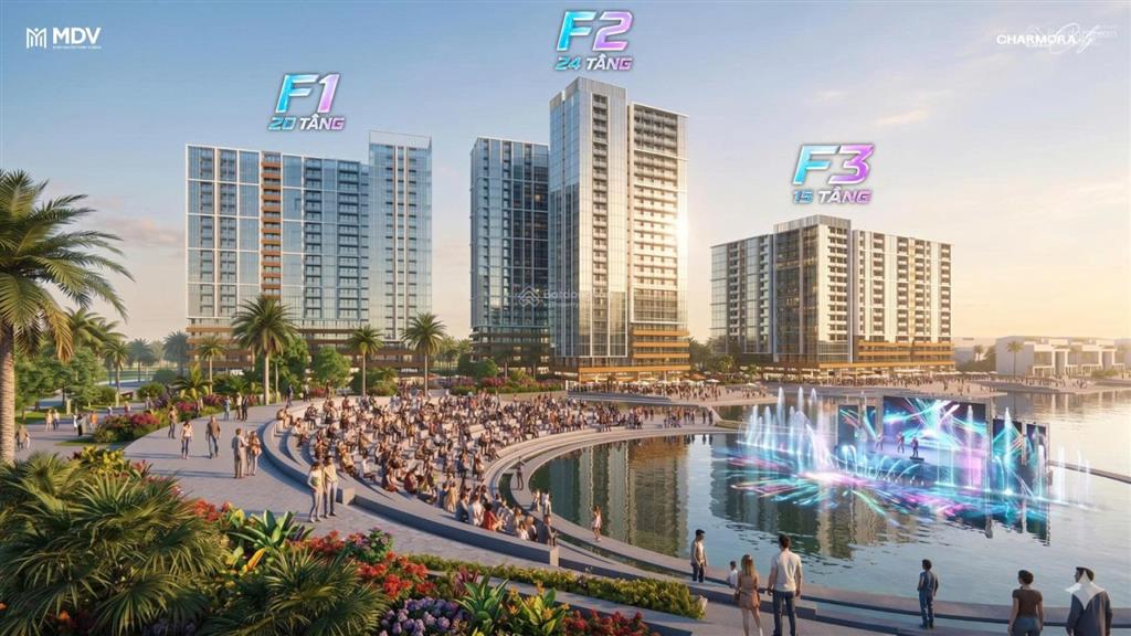 Sở hữu căn 1pn + the fest 2 view hồ pháo hoa 7,3ha và show diễn nghệ thuật 365 ngày