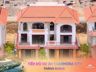 Biệt thự song lập khoáng nóng 180m2 tại charmora city nha trang 3 tầng, giá chỉ 95.5 triệu/m2