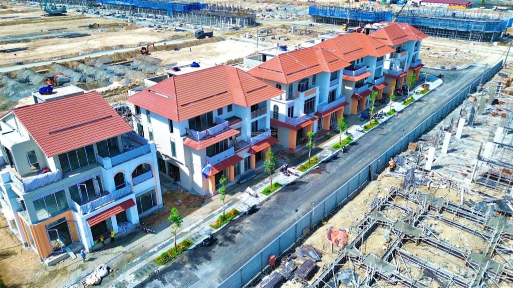 Biệt thự song lập khoáng nóng 180m2 tại charmora city nha trang 3 tầng, giá chỉ 95.5 triệu/m2